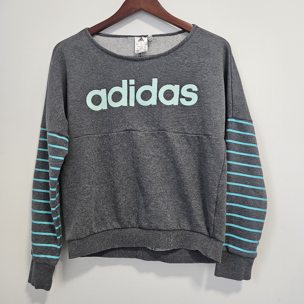 Adidas Crew Neck Sweater - Size US 13-14Y